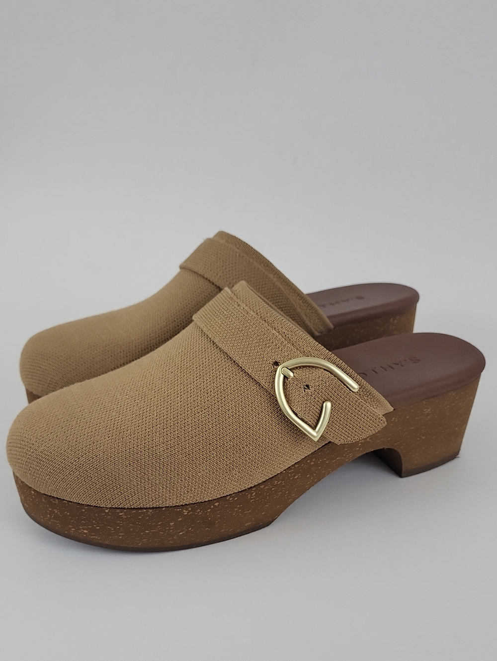 Rothy's The Buckle Clog in Brown Butternut Size 9